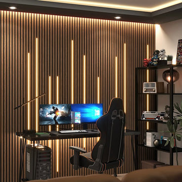 How to Use LED Lighting to Enhance Your Wood Slat Panel Set-Up