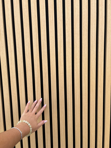 White Oak Acoustic Wall Panel